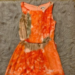 Olivia Matthews Tangerine Floral Dress